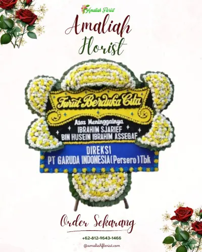 Papan Bunga Duka di Goto